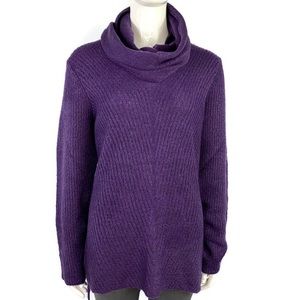 Liz Claiborne V-neck With Infinity Scarf Sweater